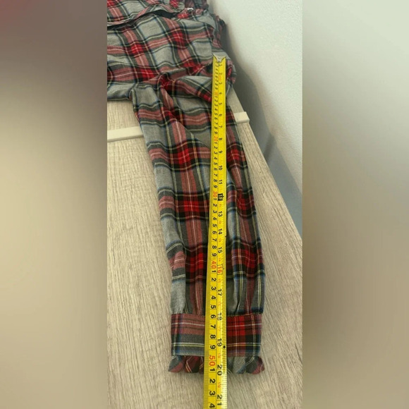 UNTUCKit for Her Harrison Red Plaid Button Up Shirt Dress Holiday Size 4 - Picture 10 of 12